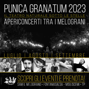 Banner promo "Punica Granatum 2023" - apericoncerti tra i melograni