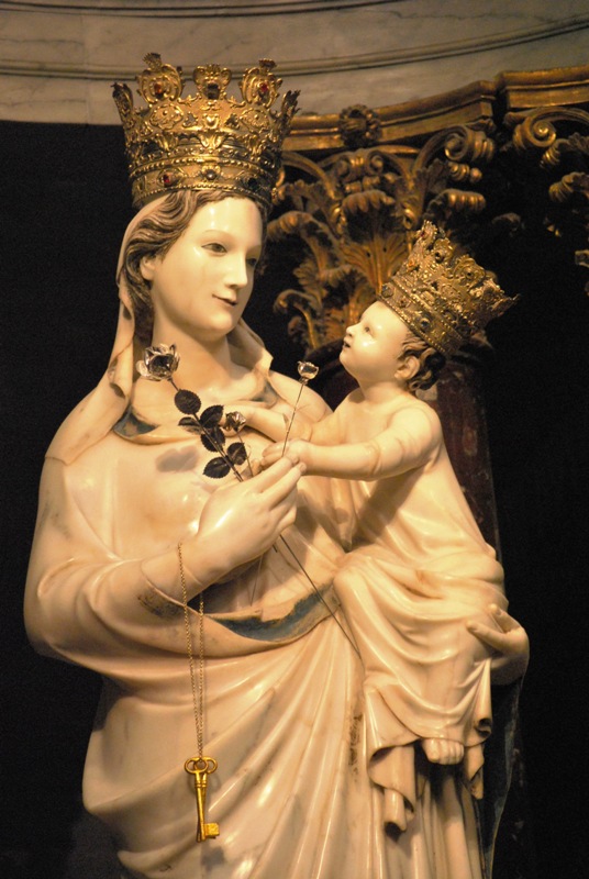 Statua Madonna di Trapani cm 17 - Pasquini Arte